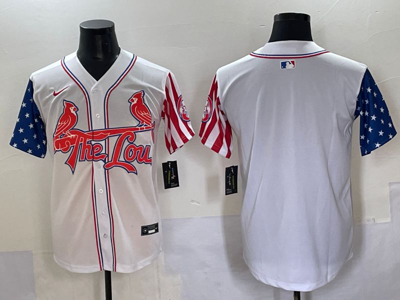 Men 2025 St.Louis Cardinals Blank White a generation of national flags Joint Name Nike MLB Jersey style 3->st.louis cardinals->MLB Jersey